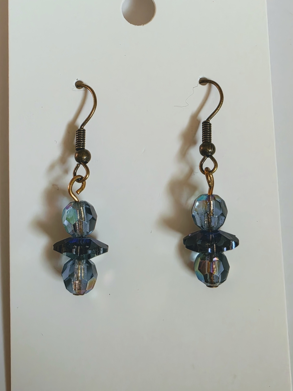 Handcrafted Blue Crystal Drop Earrings - Women Jewelry